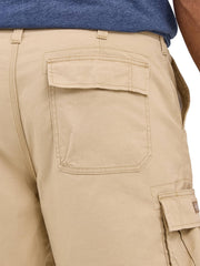 Men's Big & Tall Extreme Motion Carolina Cargo Short by Lee – Cotton Blend, Buff, Model 112369173
