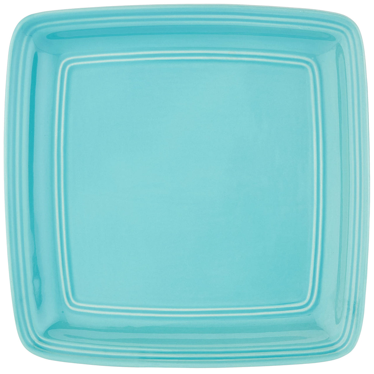 Madelyn Square Dinnerware Set by American Atelier – Unique Gift Idea 10.5x10.5", Stoneware, Turquoise, Pack of 16, Model 6524-16-RB