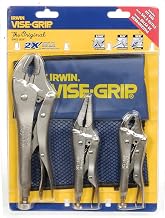 Locking Pliers Set, Plain Grip