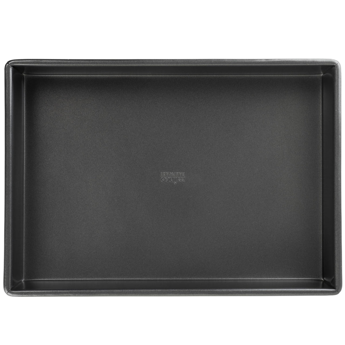 Winco 13" x 9" / Steel / Black Rectangular Cake Pans