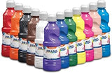 Prang Ready-to-Use Tempera Paint, Assorted Colors, 16 Oz., 12 Count | Perfect for painting, art lessons, crafts and creative projects