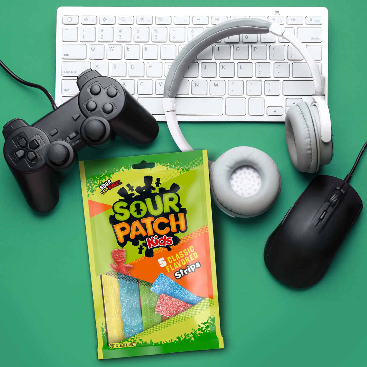 Soft & Chewy Candy Strips by Sour Patch Kids – 3.5 Ounce (Pack of 12), Pack of 12