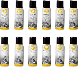 Wilton Black Color Mist, Food Color Spray, 1.5 Oz, Pack of 12