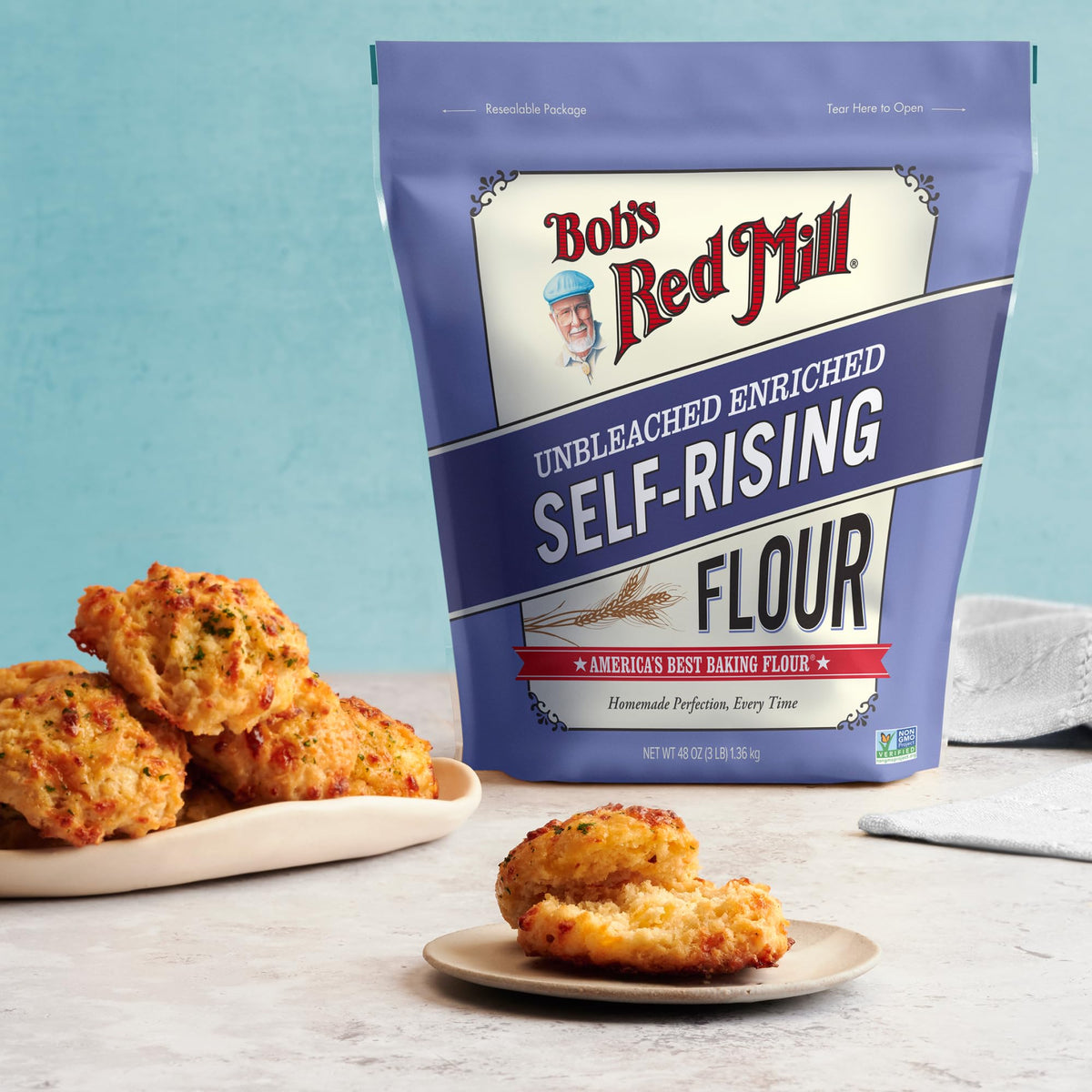 Self-Rising Flour by Bob's Red Mill – 48 Ounce (Pack of 1)