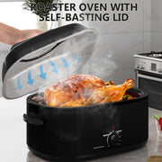 Sunvivipro Roaster Oven, 28 Quart, Black
