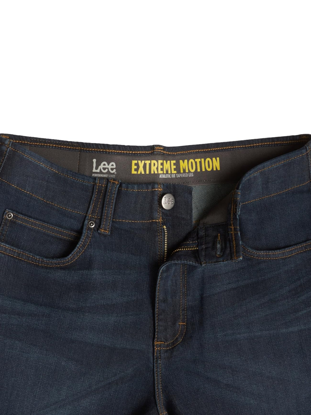 Men's Extreme Motion Athletic Fit Tapered Leg Jean Blue Strike 34W x 32L by Lee – 34W x 32L, Cotton, Blue Strike, Model 20152-79-34W x 32L