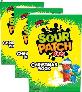 Sour Patch Kids Soft & Chewy Candy, Christmas Storybook, Stocking Stuffer, 3.4 oz (Pack of 3)