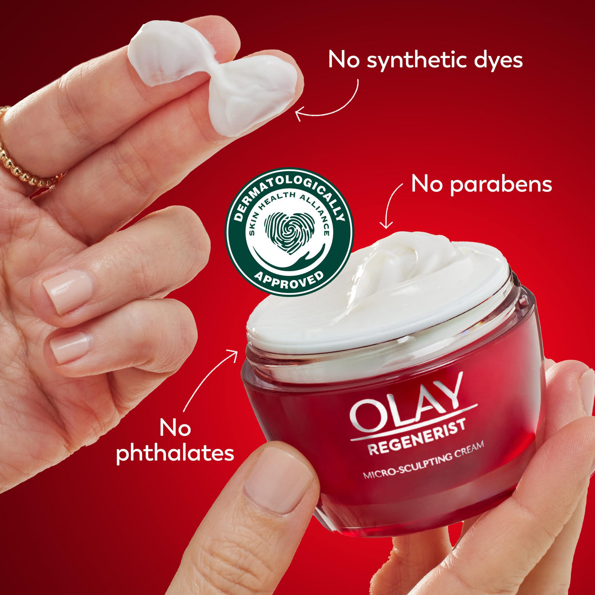 Regenerist Micro-Sculpting Cream Face Moisturizer by Olay – 0.5 Ounce (Pack of 1), Red, Model 075609192043