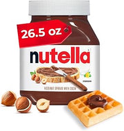 Nutella Hazelnut Spread with Cocoa, Creamy Hazelnut Spread, Breakfast Favorite, 26.5 oz Jar