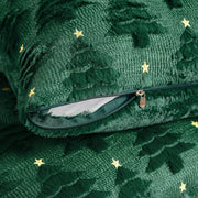Softalker Christmas Pillow Covers, 18x18 Inches, Green Tree Set of 2