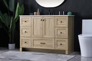 Elegant Kitchen And Bath 48 Inch Single Bathroom Vanity In Mango Wood by Elegant Lighting – 19.00" W x 34.00" H x 48.00" D, Mango Wood, Model VF2848MW