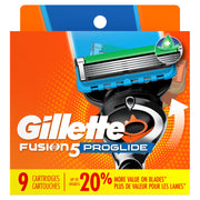Fusion5 ProGlide Razor Blades for Men by Gillette – 9 Count (Pack of 1), Silver