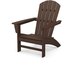 Nautical Adirondack Chair by Polywood – High Density Polyethylene (HDPE), Mahogany, Model AD410MA