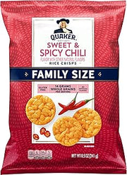 Quaker Rice Crisps, Sweet & Spicy Chili, Gluten Free, 8.5 Oz
