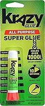 Krazy Glue All Purpose Instant Superglue, 2 g, Extra Strong Bond Adhesive for Wood, Rubber, Glass, Metal, Plastic & Ceramic, Clear, Fast-Drying, Great for Everyday Household Repairs