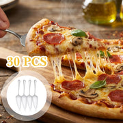 Meyeyaia Pie Server Spatula Set, Stainless Steel, Silver, 30 Pcs