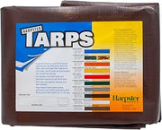 10 Ft. X 12 Ft. Super Heavy Duty 8 Oz. Brown Tarp - 16 Mil Thick