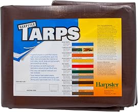 12 Ft. x 25 Ft. Super Heavy Duty 8 OZ. Brown Tarp - 16 Mil Thick