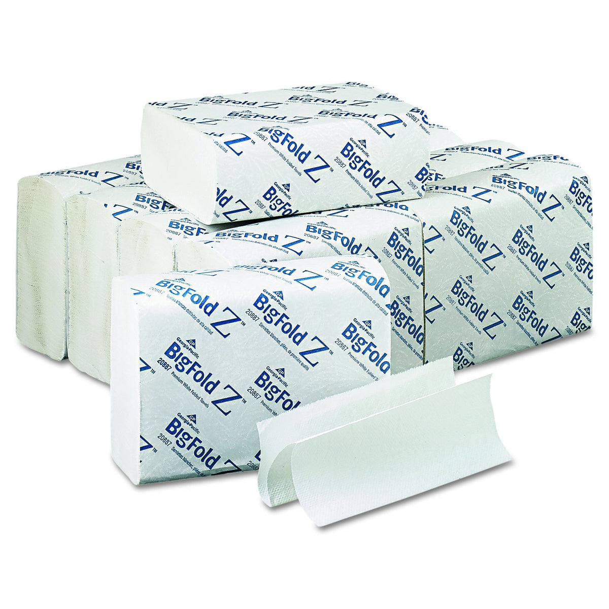 Georgia Pacific Professional BigFold Paper Towels by Georgia-Pacific – 10.40" x 10.80", Paper, White, Pack of 10, Model 20887