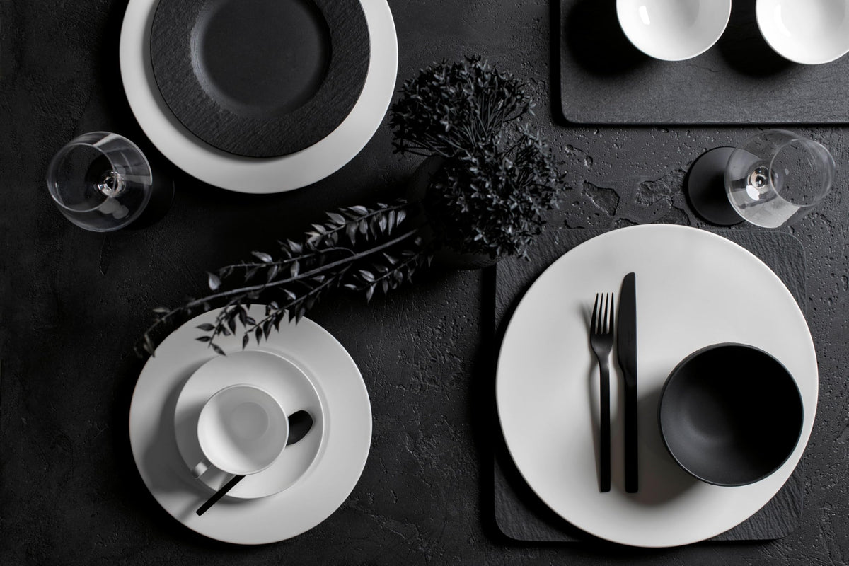 Manufacture Rock by Villeroy & Boch – 8X8X4CM, 105 milliliters, Porcelain, Black, Model 10-4239-3932