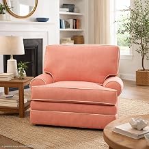 American Furniture Classics Daybreak Coral Polyester Blend Upholstered Accent Chair with Reversible Cushions