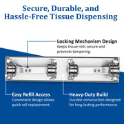 San Jamar 1 / 2 Roll Capacity / Locking Categories