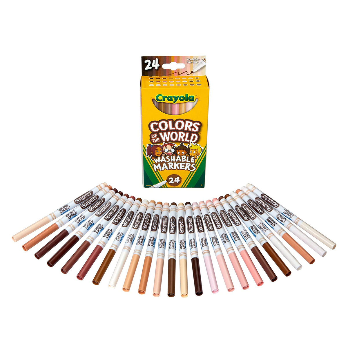 Crayola 24 Count (Pack of 1) / Multi / Fine Line Coloring Pens & Markers