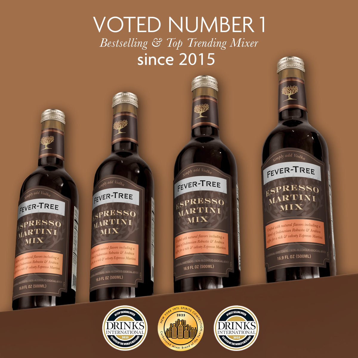 Cocktail Mix Espresso Martini, 16.9 Fl Oz by Fever-Tree – 16.91 Fl Oz (Pack of 1), Model 712195
