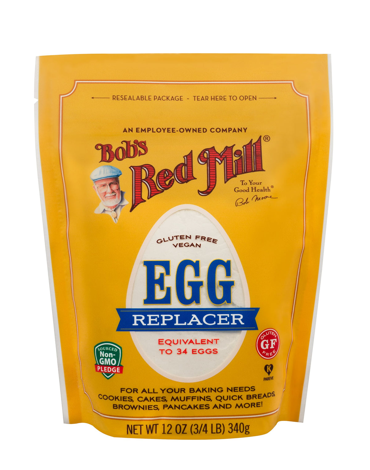 Bob's Red Mill 12 Ounce (Pack of 1) / YELLOW / 1 Egg Substitutes