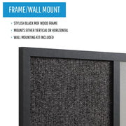 Combination Board -1 Each by MasterVision – 24"W x 18"H, Engineered Wood, Silver, Model MX04433168