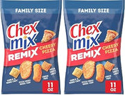 Chex Mix Remix Cheesy Pizza Snack Mix, Snack Bag, Family Size, 11 oz (Pack of 2)