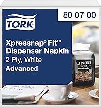 Tork Xpressnap Fit White Dispenser Napkin N14, 6 x 720 napkins, 800700 | 2-ply