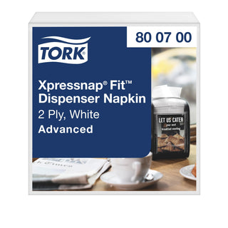 Tork Xpressnap Fit White Dispenser Napkin N14 – 6 x 720 napkins, 800700