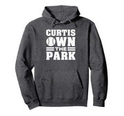 Curtis High School Own the Park Pullover Hoodie by Curtis Vikings Official High School Gear – Polyester, Blue, Model RW7Y551XY0Z