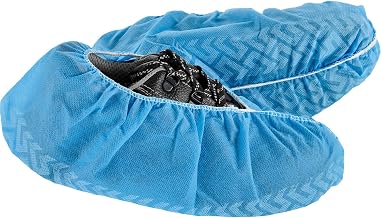 Global Industrial Standard Disposable Shoe Covers, Size 6-11, Blue, 150 Pairs/Case