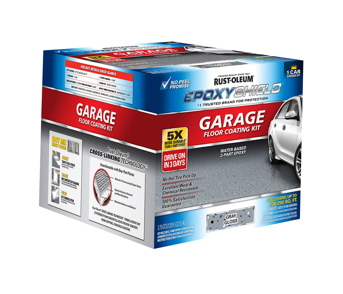 Rust-Oleum 1 Car / Dark Gray / Epoxy Coating Kit Coatings
