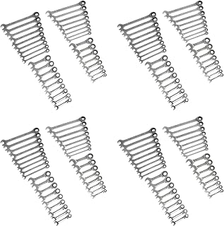 GEARWRENCH 34 Pc. Standard & Stubby Ratcheting Wrench Set, SAE & Metric - 85034 (Pack of 4)
