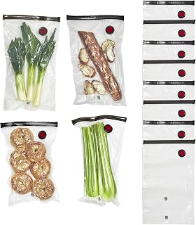 ZWILLING Fresh & Save 12-Piece Large Vacuum Sealer Bags, Sous Vide Bags