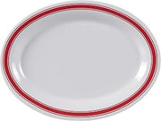 Yanco HS-213 Houston Oval Platter, 13.5" Length, 10.5" Width, Melamine, Pack of 12