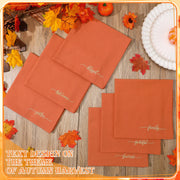 Mindsoft Cloth Napkins, 12 Pack 17.7 Inch Cotton, Rust Red