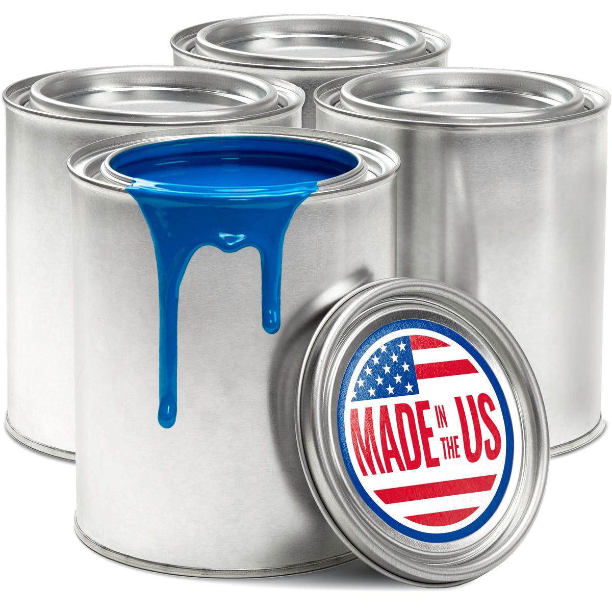 Stock Your Home 4 Pack / Silver / 1.0 quarts Paint Buckets