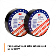 3M 3/4 in x 60 ft / Black / Industrial Electrical Tape