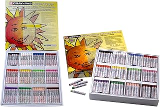 SAKURA Cray-Pas Junior Artist Oil Pastel Set - Soft Oil Pastels for Kids & Artists - Jumbo Stick Size 288 Pieces & Cray-Pas Junior Artist Oil Pastel Set - 432 Pieces