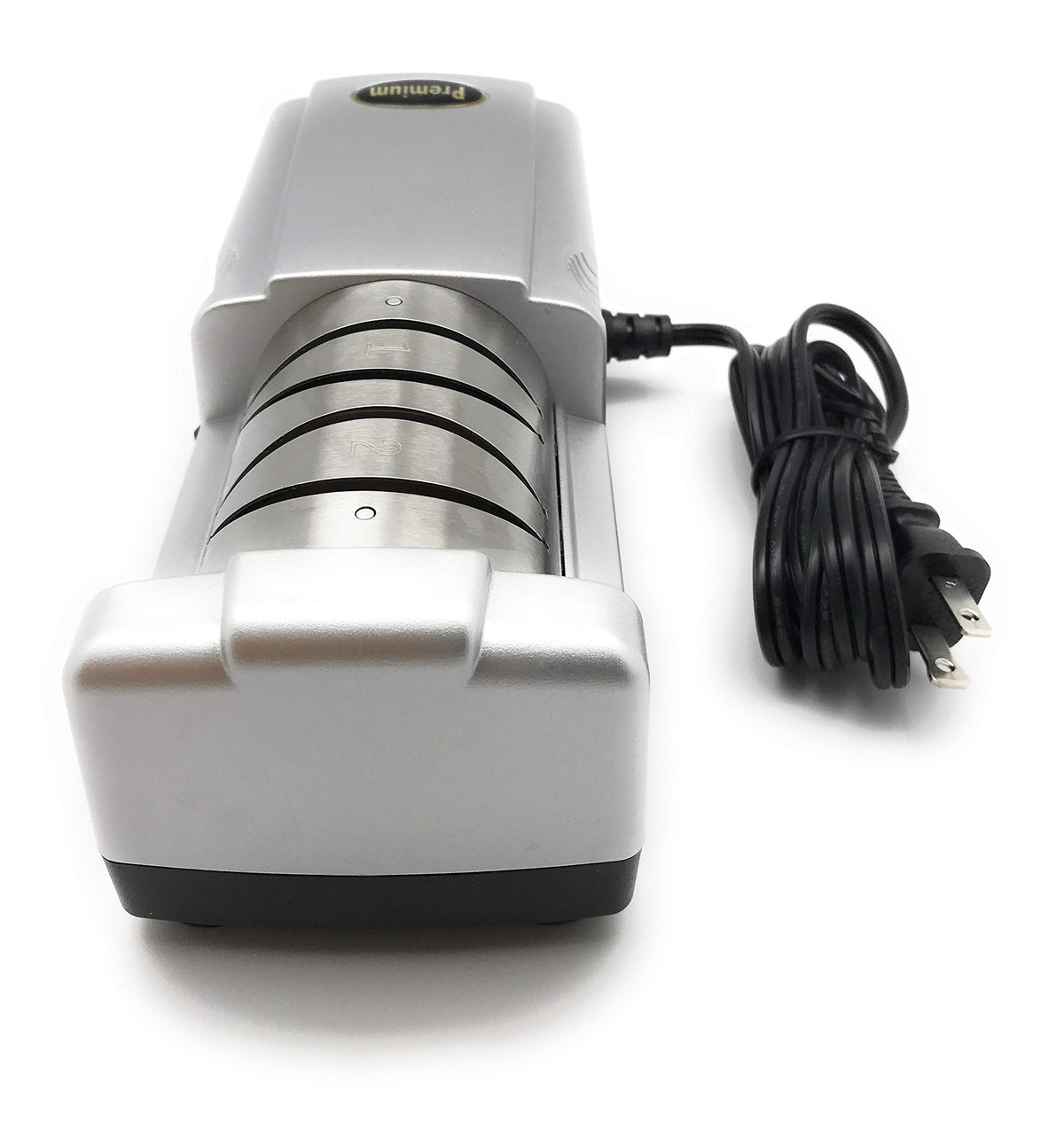 Premium Knife Sharpener by Master Grade – 10 IN X 7 IN X 4.25 IN, Stone, Silver, Model MG - 600