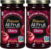 Polaner All Fruit Spreadable Fruit, Cherry, 15.25 Ounce (Pack of 2)