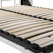 Queen Murphy Bed and 2 Shelving Units with Drawers by Bestar – Queen, Engineered Wood, Linen White Oak, Model 26879-17