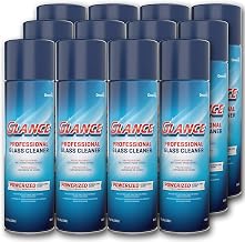 Diversey Glance 904553 Powerized Professional Glass Cleaner, Foaming Formula Clings to Windows, Mirrors & Hard Surfaces, Aerosol Spray, 19-Ounce (Pack of 12)