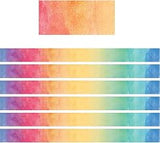 Teacher Created Resources Watercolor Straight Border Trim, 35 Feet Per Pack, 6 Packs