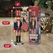 The Twiddlers Wooden Nutcracker, 12 Inch, Uncle Sam 250th Anniversary