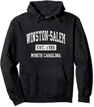 Winston-Salem North Carolina NC Vintage Established Sports Pullover Hoodie